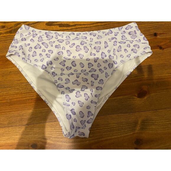 SHEIN Ruffled Sleeve High Waist Lilah Leopard Bikini, size L - Picture 4 of 7